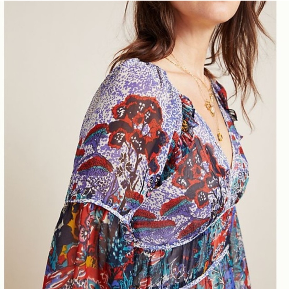 Anthropologie Maeve Annabella Maxi Dress, Size 0 (Relaxed fit & fits like a 2-4) - Picture 10 of 10